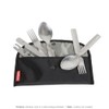 Tatonka Cutlery Bag - Storage Bag for Camping Cutlery, black,
