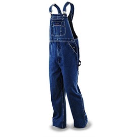 FiveBrother Denim Bib Overalls, Darkwash, 38W x 36L