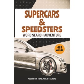 Supercars & Speedsters: Word Search Adventure