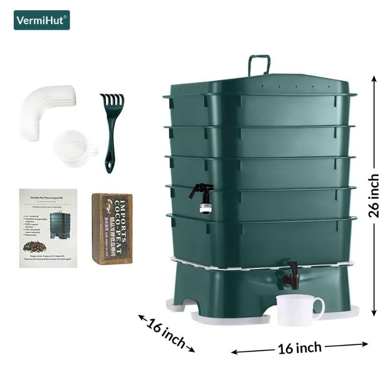 The Original Vermihut ® Plus 5 – Tray Worm Composter