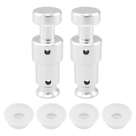 Alamic Replacement Float Valve for Instant Pot Duo 3, 5, 6 Qt, Duo Plus 3, 6 Qt, Ultra 3, 6, 8 Qt, Lux 3 Qt - 2 Float Valves 4 Silicone Caps