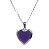 Baoblaze Elegant Multi Color Change Heart Stone Locket Pendant Mood