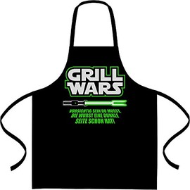 Shirtgeil Cooking Apron Men's Gift for Above Ground Grill Wars BBQ Apron Bib Apron, black