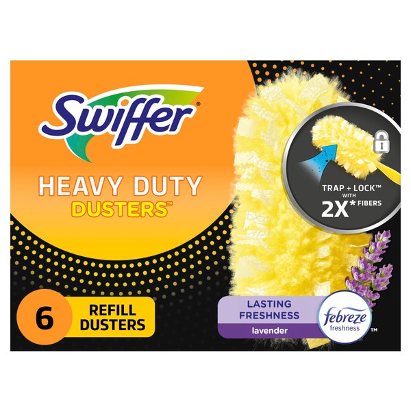 Swiffer Dusters Multi-Surface Heavy Duty Duster Lavender Refills, 6 Count