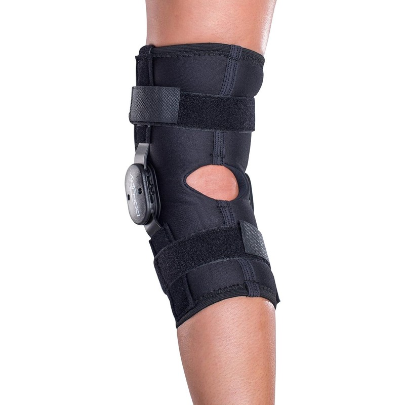 DonJoy Deluxe Hinged Knee Wraparound - Open Popliteal - X-Small