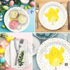 AKH® Easter Paper Plates 22cm Disposable Plates Cute Rabbit and