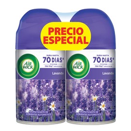 Air Wick® Aromatizante de Ambiente Freshmatic Lavanda Paquete de 2 con 250 ml c/u