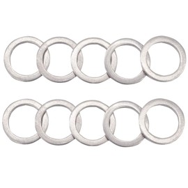 M14 Aluminum Oil Drain Plug Crush Washers Gaskets Fits for Mazda, Replacement for the Part # 9956-41-400, Used for Oil Change, 10 Pack