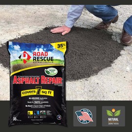 Road Rescue AP-100 50 lb. Asphalt Repair, Black, 2 Pack