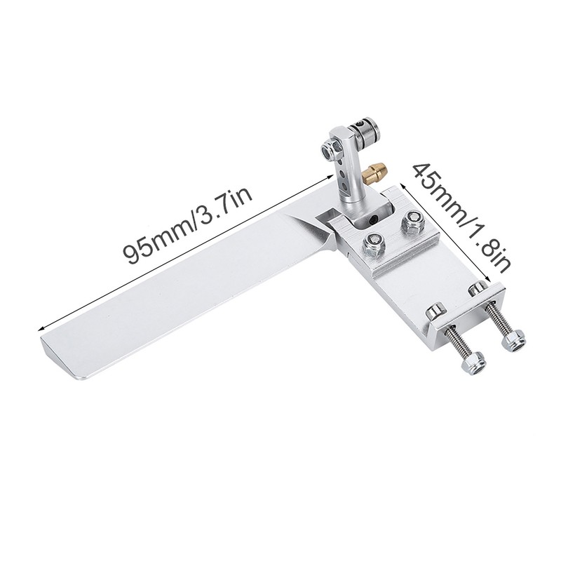 Ship Model Aluminium Alloy Suction Water Rudder RC Boat Semiimmersed