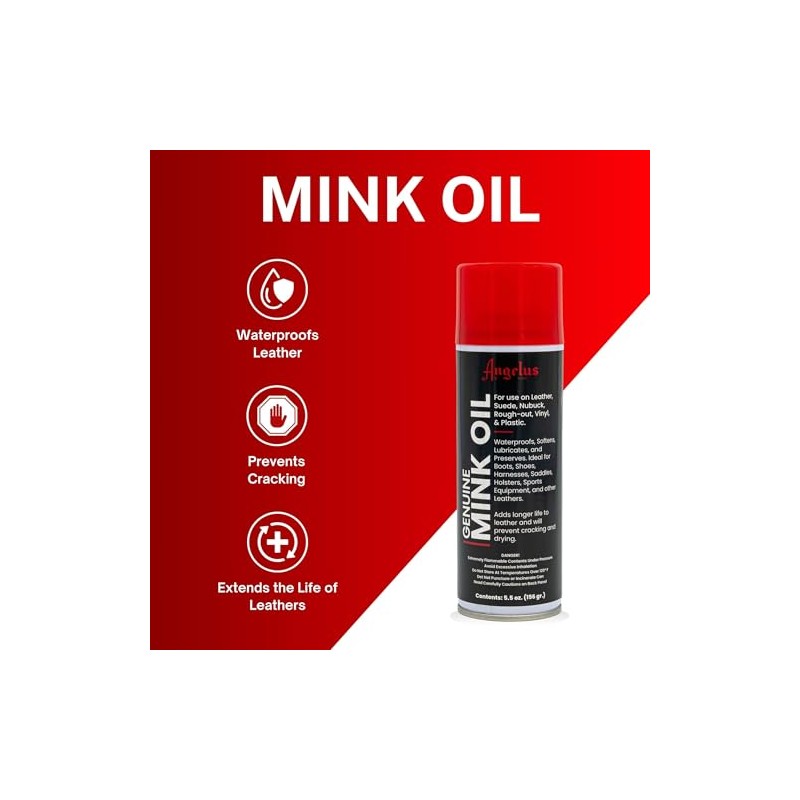 Angelus Genuine Professional Mink Oil Conditioner Spray