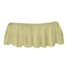 bkb Solid Ruffled Mini Crib Skirt, Yellow
