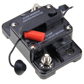 ZOOKOTO 150 Amp Car Automotive Marine Boat Audio Circuit Breaker with Manual Reset, 12V- 42VDC, Waterproof (150A)