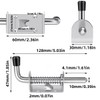 Hazrcvr Pack of 2 Spring Latch Gate Latch 304 Stainless