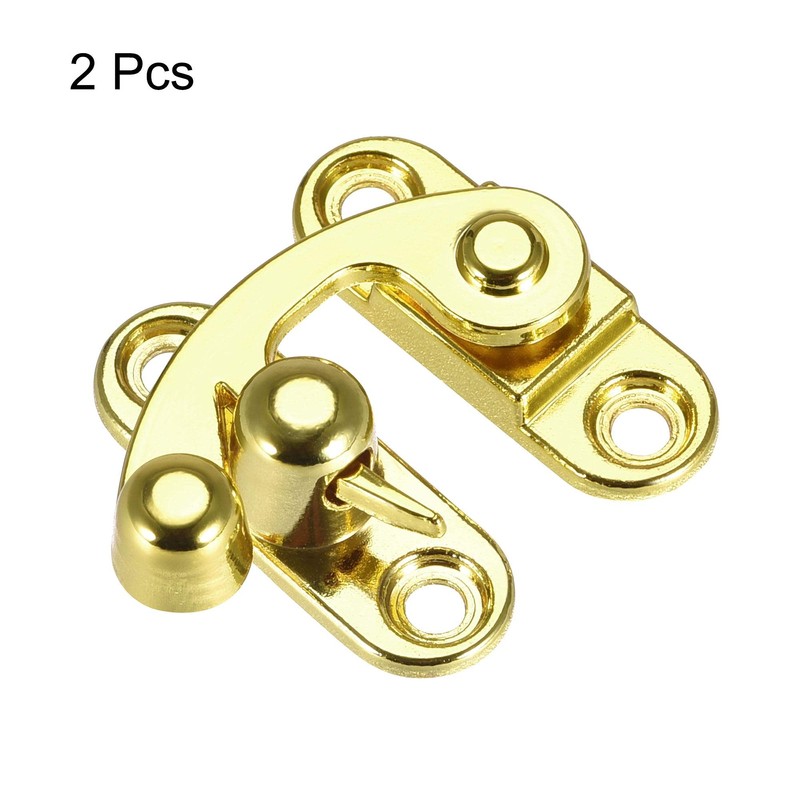 sourcing map Antique Vintage Lock Clasp Left Latch Hook Hasp