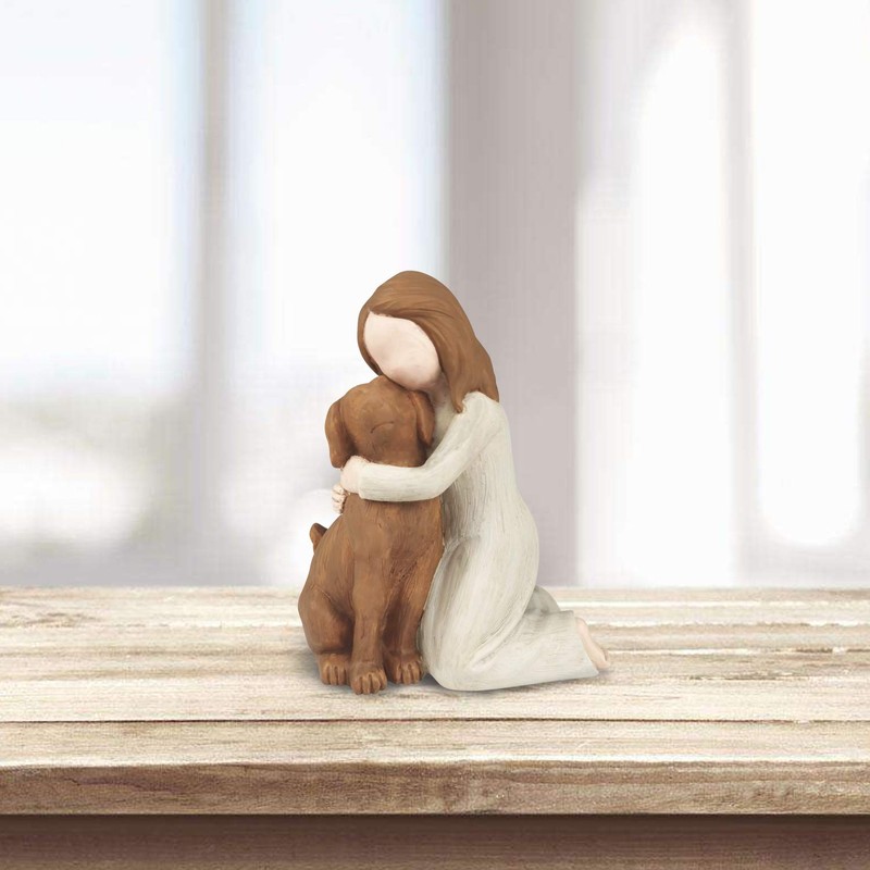 Hensonever - Figuritas de ángel para perro, ángel de la