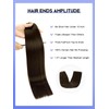 LOVELINE Clip In Hair Extensions Real Human Hair Darkest Brown