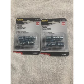 Amflo 4 Amflo 1/4" MNPT Plugs Male Quick Disconnect Fitting IM I/M 1PK  Lot Of 4