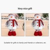 Retractable Standing Snowman Doll Toy Christmas Decoration for Birthday Festival