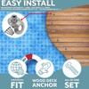 Poolzilla Pool Safety Cover Stainless Steel Anchor with Collar for