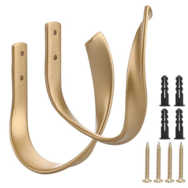 Sumnacon 2 Pcs Aluminum Alloy Curtain Holdbacks - Decorative Wall