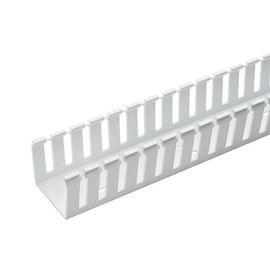 Panduit G2X2WH6 Type G Wide Slot Wiring Duct, PVC, White