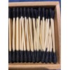 400pcs Black Cotton Swabs for Makeup & Ear Cleaning Set