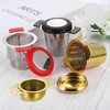 sourcing map 1 Pcs Tea Infuser Filter with Drip Bowl,