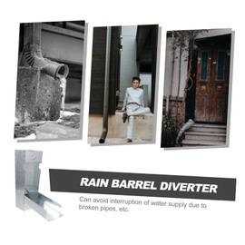 Kisangel 1set Rainwater Diverter for Lawn Water Reuse Collector for Downspouts Rainwater Collection System for Sustainable Gardening and Water Conservation