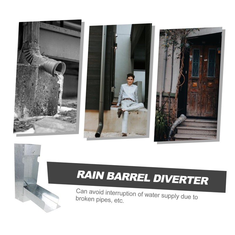 Kisangel 1set Rainwater Diverter for Lawn Water Reuse Collector for