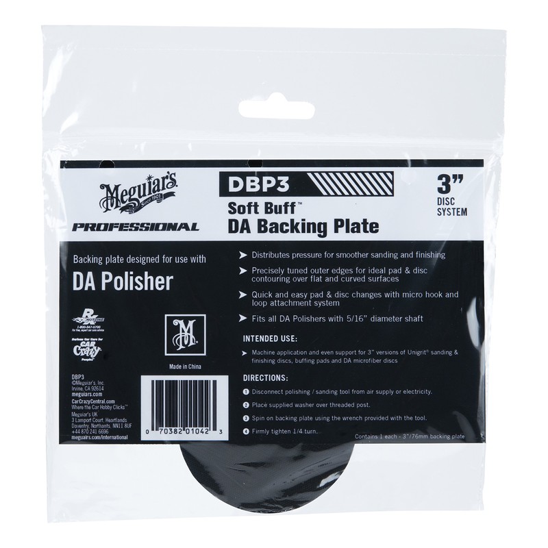 Meguiar's DBP3 - Placa de Respaldo (7,62 cm), Color Negro