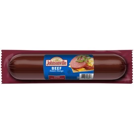 Johnsonville Beef Summer Sausage 1/20oz, Good Source of Protein, Great for Charcuterie & Cheese