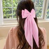 WLLHYF Pack of 2 Hair Clips with Large Bow Soft
