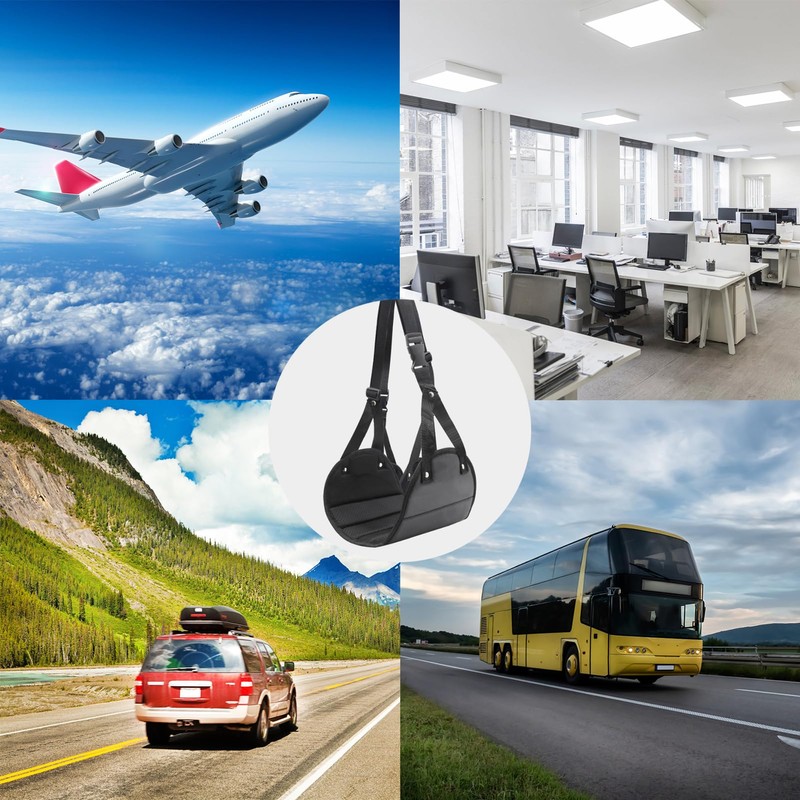 Florixen 2-Pack Airplane Foot Hammock Travel Essentials - Portable Airplane