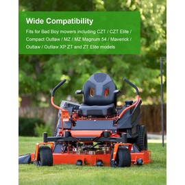 Replace 054-8017-00 Mower Choke Cable Fits for Bad Boy Stens Mower 290-610 / CZT Elite/Compact Outlaw/MZ Magnum/Maverick/Outlaw/Outlaw XP, 62" Long Choke Cable