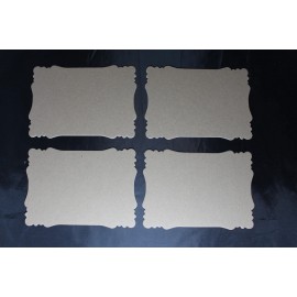 Victorian A7 5" X 7" Mats 4 Chipboard Die Cuts Enbellishments Scrapbooking