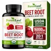 Forestleaf Cápsulas Raíz Remolacha Orgánica Jengibre Semilla Uva 16000mg Fuerza