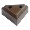 Herrajes Guerrero Pata Para Muebles Sala 4.4 Cm Triangular Plástico