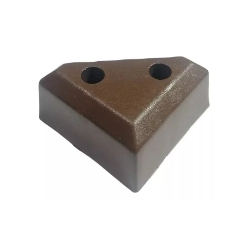 Herrajes Guerrero Pata Para Muebles Sala 4.4 Cm Triangular Plástico