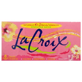 La Croix Water Sparkling Hibiscus 12 oz Cans (Pack of 8)
