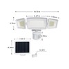 Ensenior 1800LM Solar Flood Lights Outdoor, Motion Sensor Outdoor Light
