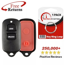 Extra-Partss Remote Shell Case Pad Replacement No Electronics For Toyota 2b (BAB237131-056