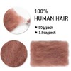 FASHION IDOL Afro Kinkys Bulk Human Hair for Dreadlock Extensions
