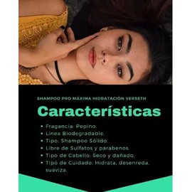 Shampoo Solido Verseth Crecimiento Hidratacion Regeneracion