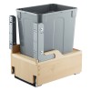 35QT Under Cabinet Soft-Close Kitchen Waste Bin Pullout Trash Can