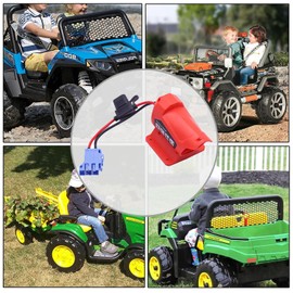 aeobdai Battery Adapter Compatible with Milwaukee M12 12V with Wire Harness Connector Compatible with Power Wheel Ride-on Car