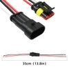 YUNPICAR 18 Gauge 3 Pin Way Car Waterproof Electrical Connector