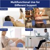 Ruizman Knee Pillow for Back Sleeping - Half Moon Bolster