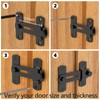 180 Degree Flip Sliding Barn Door Lock for Privacy -