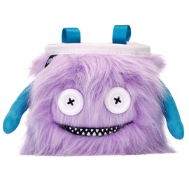 8BPLUS Bouldering Rock Climbing Chalk Bag, Opening 4.9 inches (12.5 cm) (LILLY), Cool and Chalking! Lily, Top Drawstring Closure, Belt & Carabiner Included, Lavender/Sky Blue 8B+2101027